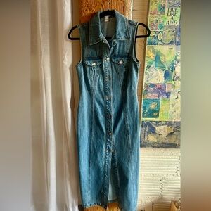 Forever 21 Blue Midi Dress Elegant Style